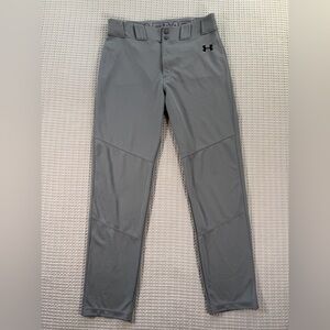 🚫SOLD - NO AVAILABLE Under Armour Mens Baseball Pants Gray Stretch Athletic
